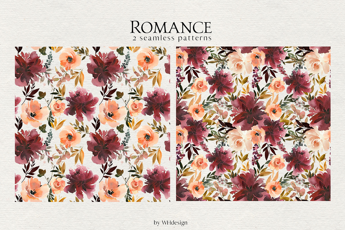 Romance Floral Clip Art Collection, a Decorative Illustration by whiteheartdesign (Photo 6 of 8)