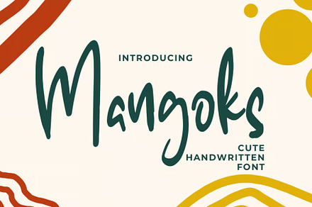 Mangoks - Cute Handwritten Font
