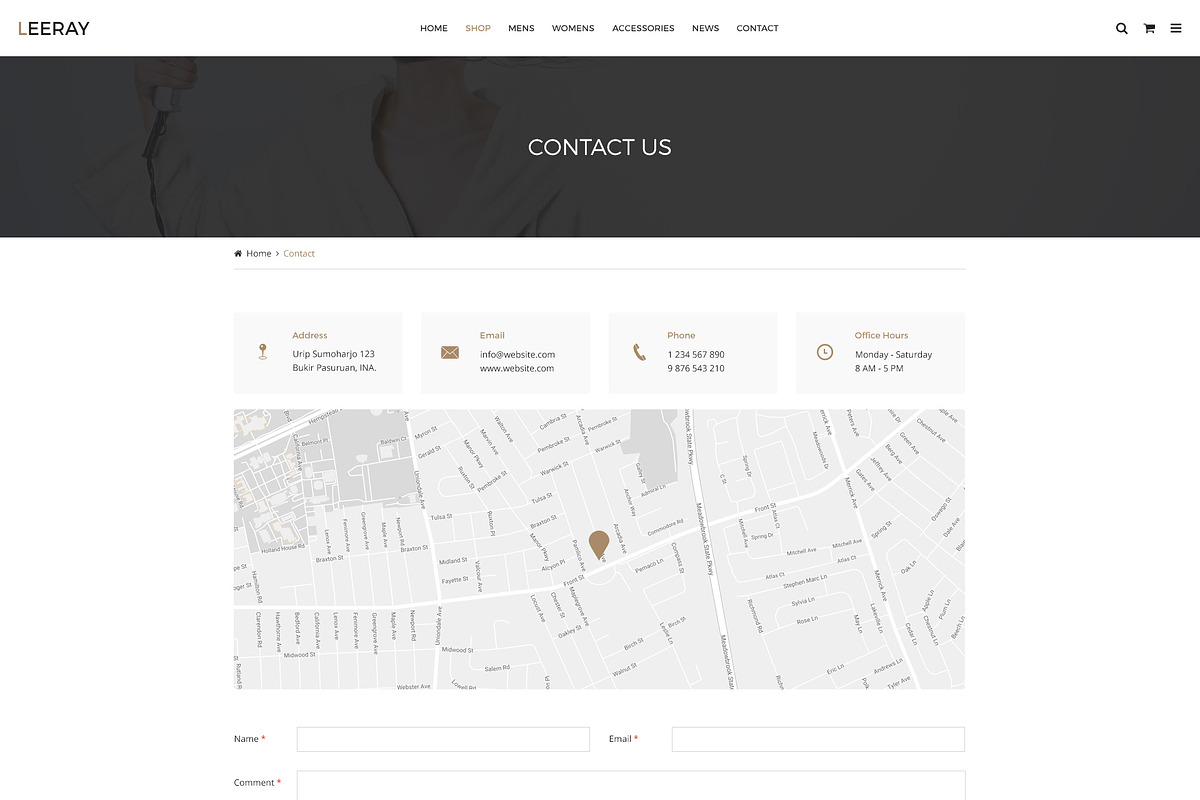 Leeray Fashion Ecommerce Template, a Websites & App Template by mine-tech (Photo 13 of 16)