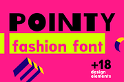 Pointy| fashion bold font, a Sans Serif Font by wowomnom (Thumbnail 1 of 6)