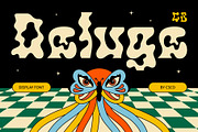 CS Deluge – Trippy Font, a Sans Serif Font by Craft Supply Co. (Thumbnail 1 of 8)