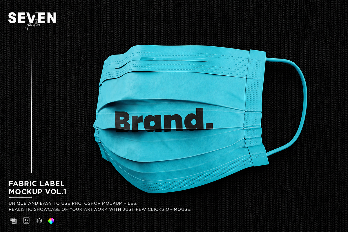 Medical Face Mask Mockup, a Mask Mockup by Se٧enStudio (Photo 1 of 2)