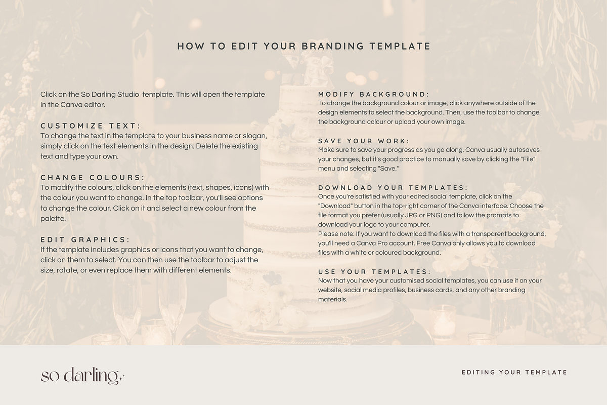 CANVA Logo, Brand board & Socials, a Branding & Logo Template by So Darling Studio (Photo 7 of 8)