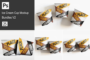 Realistic Cup ice cream mockup V2, a Cups & Container Mockup by Ambo Ampeng