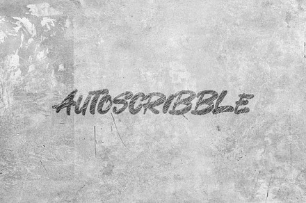 Autoscribble, a Font by Nickhard