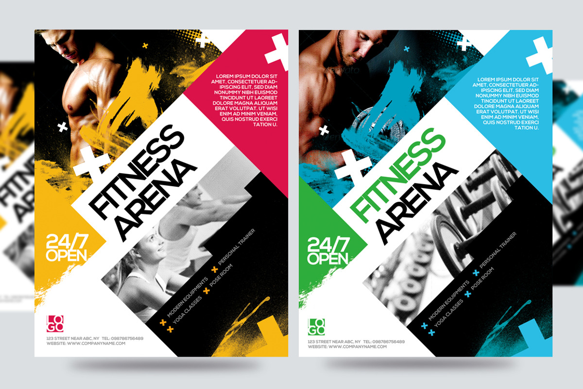 Fitness Flyer / Gym Flyer V6, a Flyer Template by Satgur Graphic Design (Photo 1 of 3)