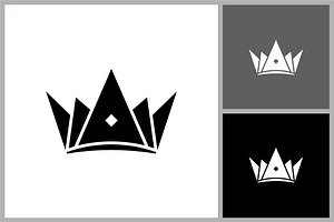 Sharp Geometric Crown Logo, a Branding & Logo Template by quadrazo