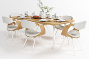 Dining furniture set 1504, a Furniture 3D Model by inDahouze (Thumbnail 5 of 10)