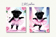 Pug Ballet Coquette Clipart, an Object Graphic by Anna Design Studio (Thumbnail 4 of 9)