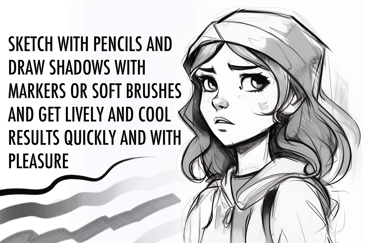 Procreate Brushes For Drawing, a Brush Add-On by Easy Procreate (Photo 7 of 10)