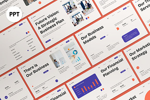 Cream Modern Business Plan PPT, a Presentation Template by graphicook