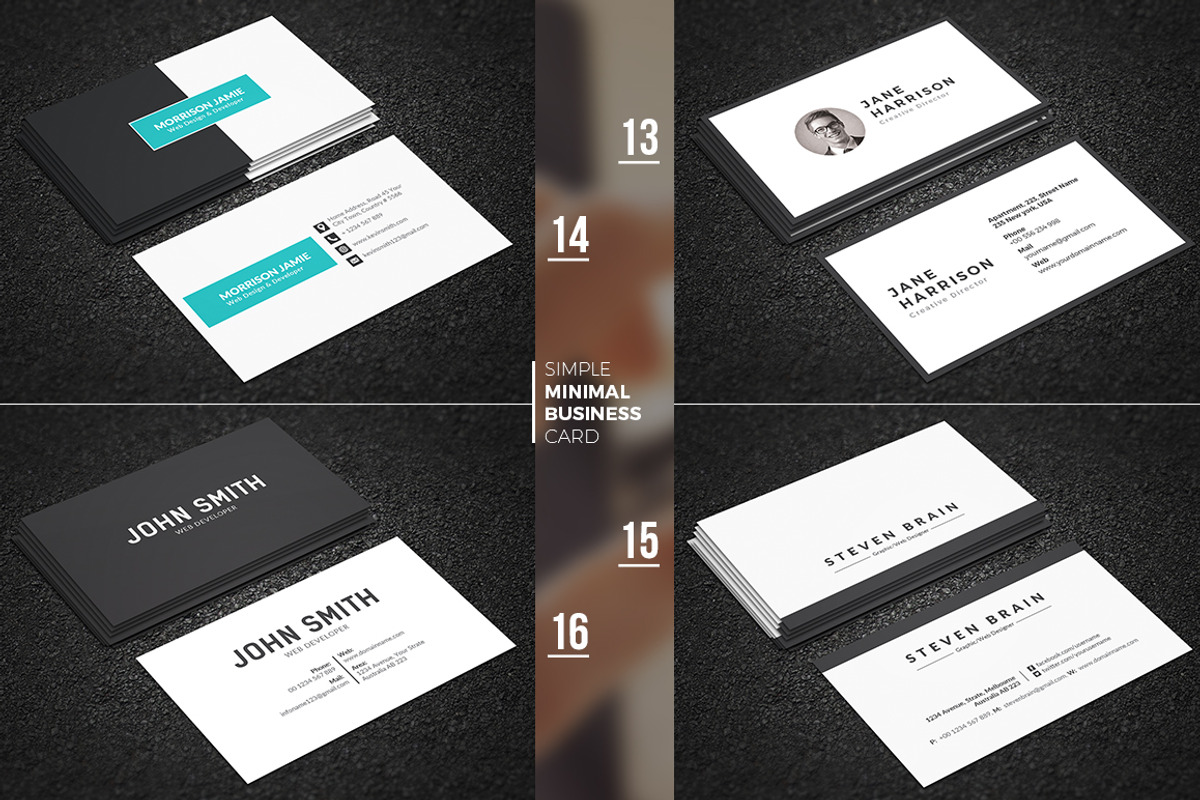 Clean Business Card Bundle, a Business Card Template by ThemeDevisers (Photo 5 of 5)