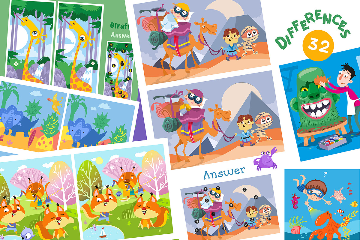 Funny Activities for Kids Book 1, an Animal Illustration by ArtyCats (Photo 4 of 8)
