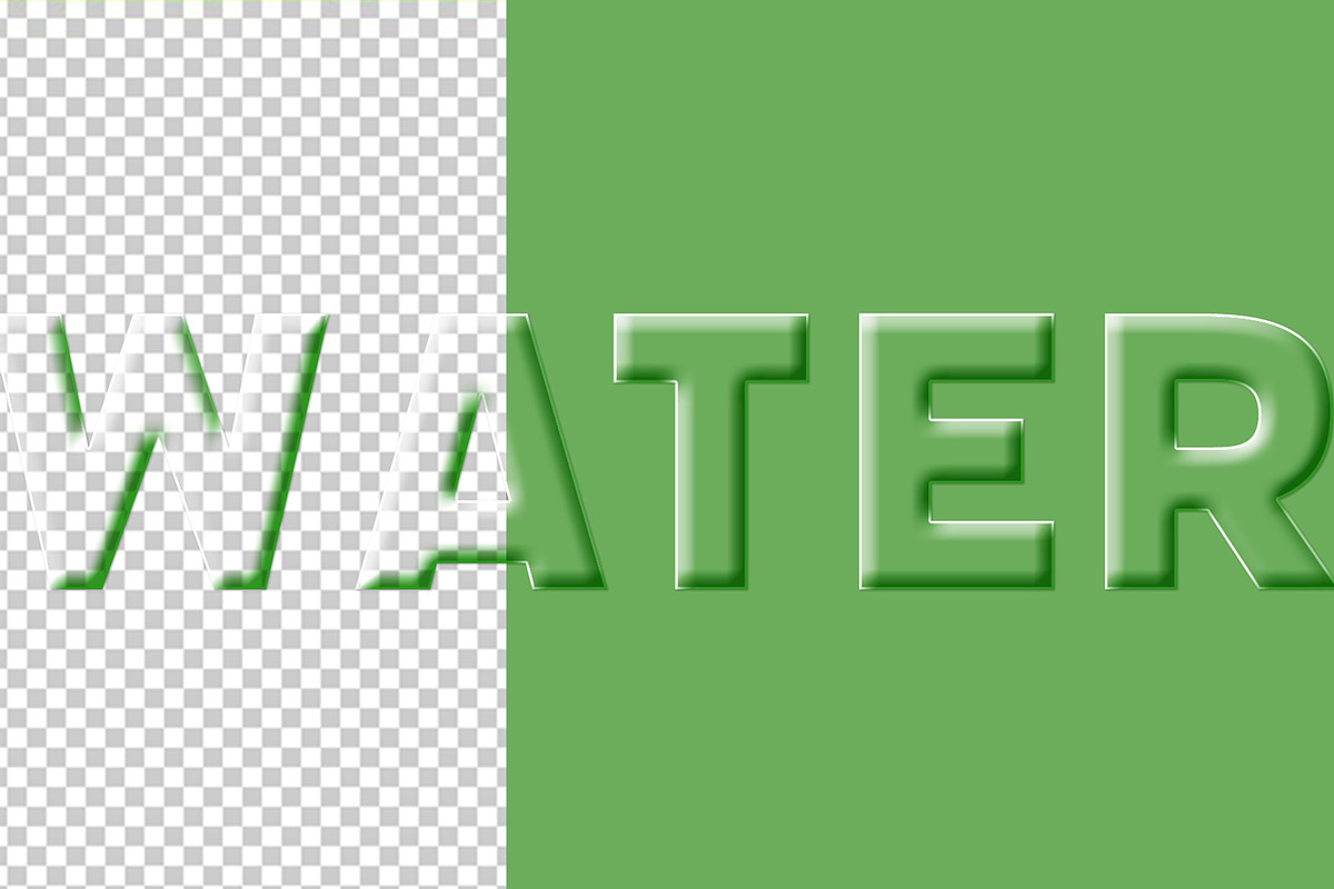 Water Text Effect, a Layer Style Add-On by CreativeShaper (Photo 3 of 3)