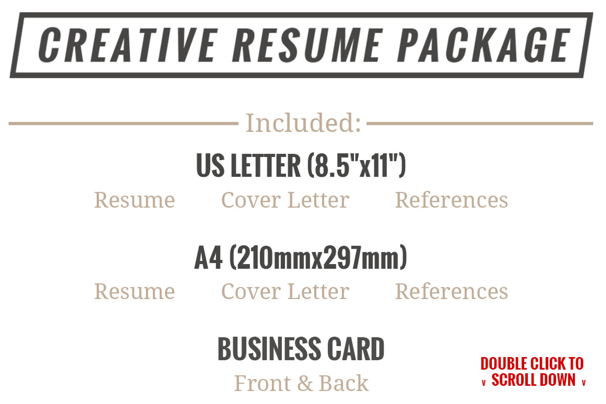 Creative Resume Package + Extras, a Resume Template by suppply (Photo 3 of 3)
