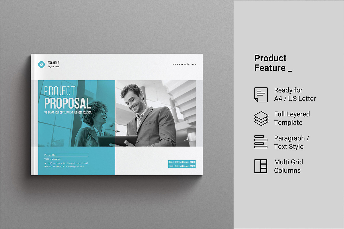 Project Proposal Template Landscape, a Brochure Template by Work-Envance (Photo 2 of 8)