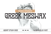 Greek Meswax - Typeface Font, a Sans Serif Font by Iqsiart Studio (Thumbnail 1 of 6)
