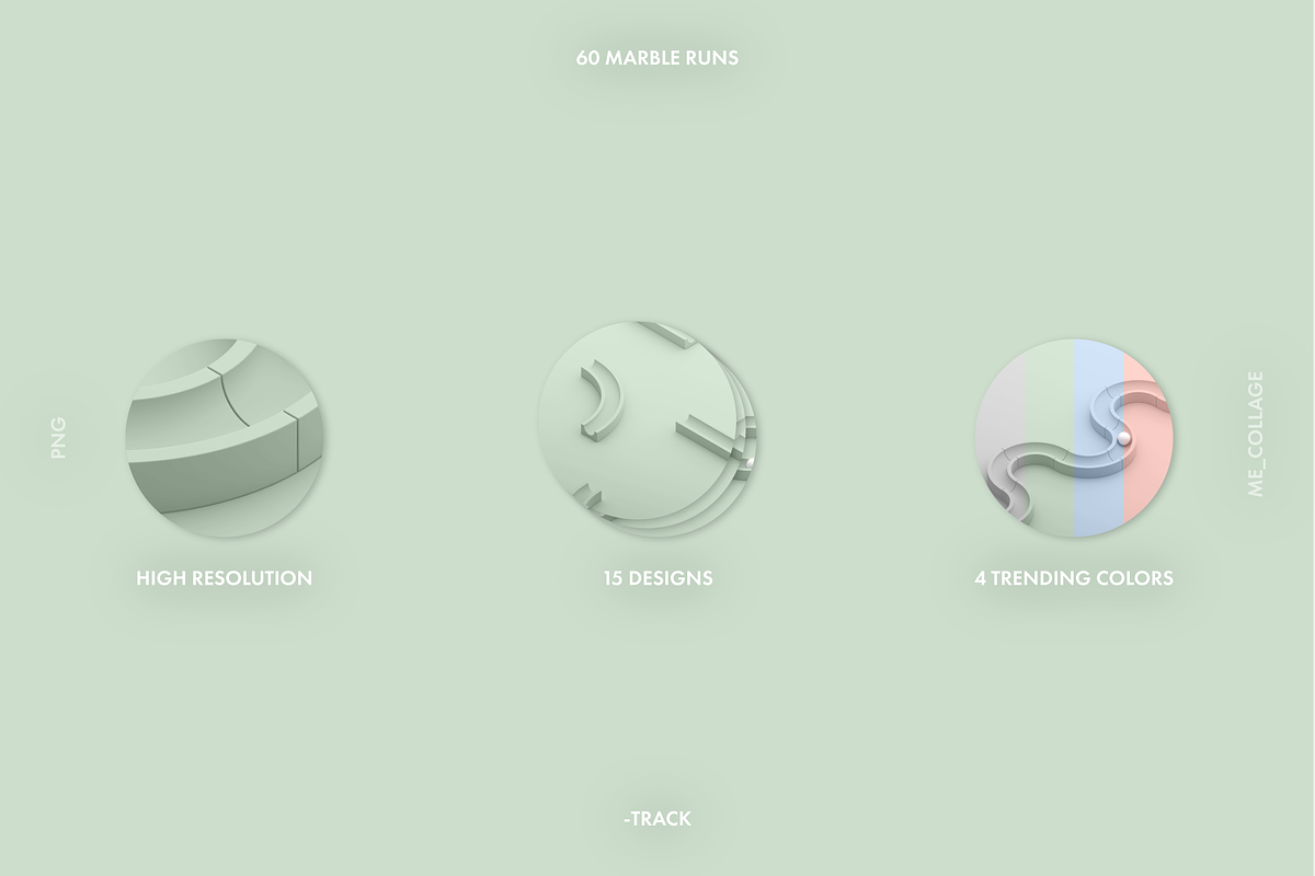 TRACK - 60 MARBLE RUNS, a Templates & Theme by ME_COLLAGE (Photo 5 of 18)