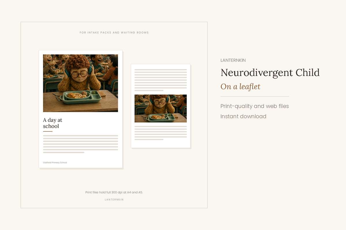 Neurodivergent Child Illustrations, a Person Illustration by LanternkinStudio (Photo 4 of 13)