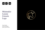 Minimalist Luxury Unicorn Logo, a Branding & Logo Template by Luxury Logos (Thumbnail 1 of 4)