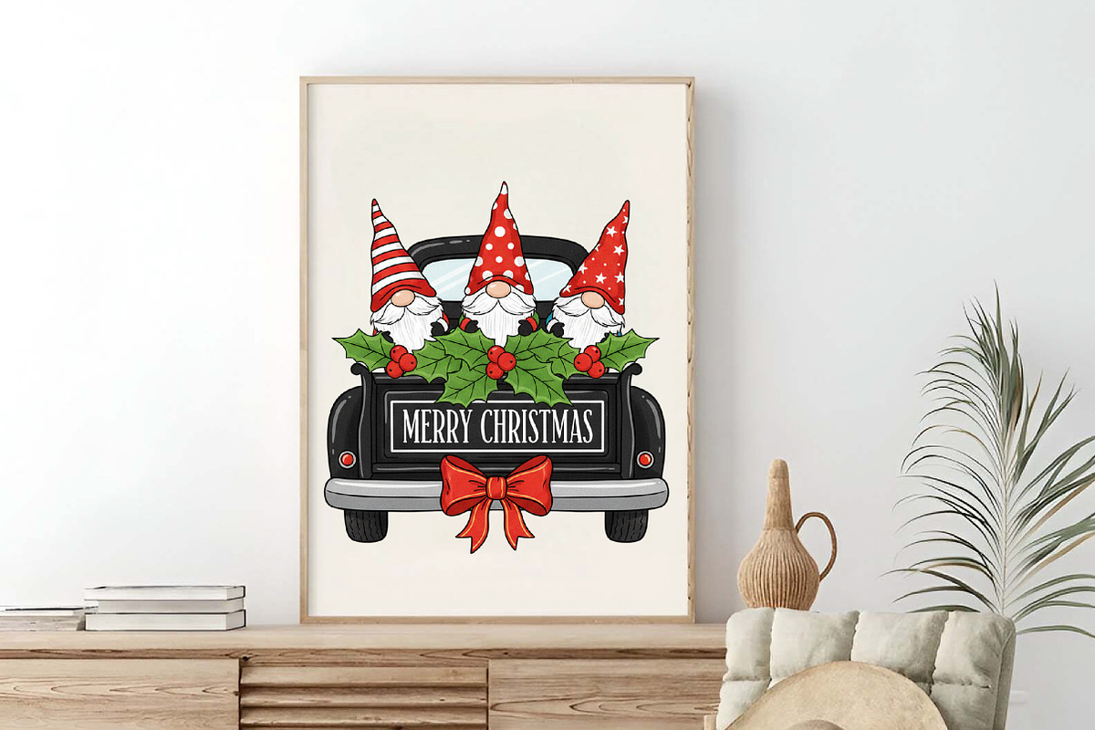 Christmas Gnome ,Merry Christmas Png, an Illustration by SinaCreation (Photo 6 of 7)