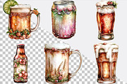 Whimsical Summer Beer Clipart Bundle, an Illustration by SVGArt (Thumbnail 2 of 8)