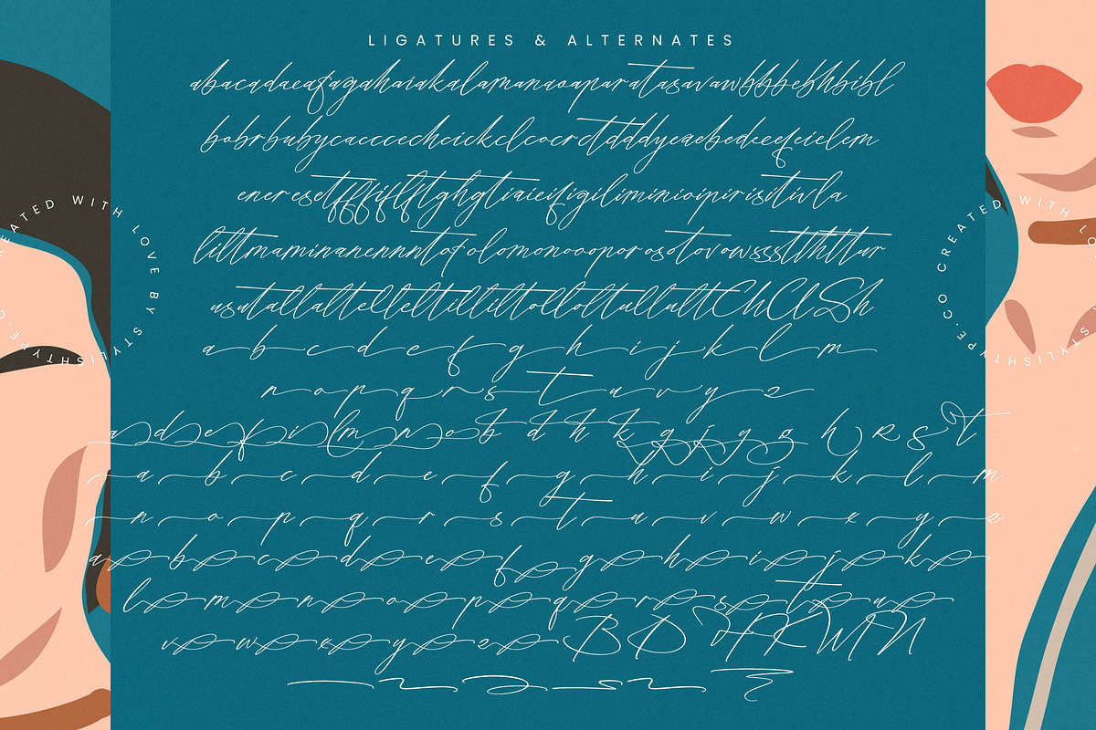 Shillueta Fantture Modern Signature, a Script Font by stylishtype.co (Photo 19 of 20)