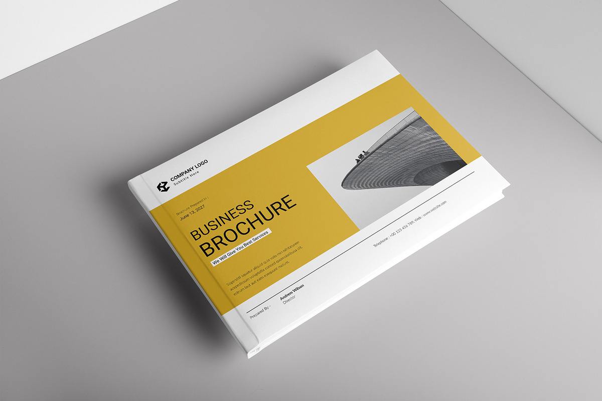 Business Brochure Template Landscape preview 3