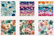 Spring Florals Seamless Digital Pape, a Pattern Graphic by CreationArt (Thumbnail 6 of 7)
