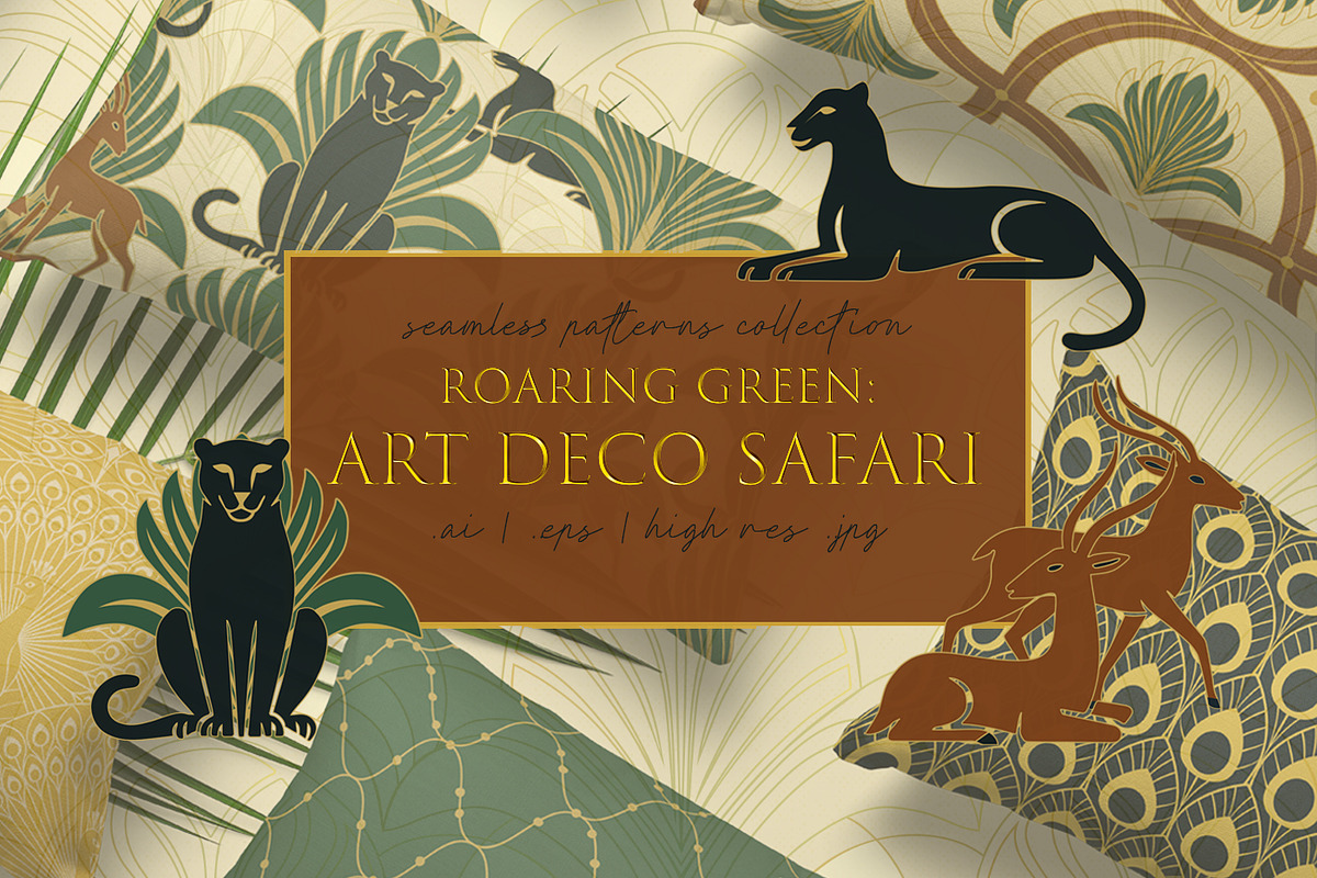 Art Deco | Seamless Patterns, a Pattern Graphic by Svetlana Lerie (Photo 1 of 9)