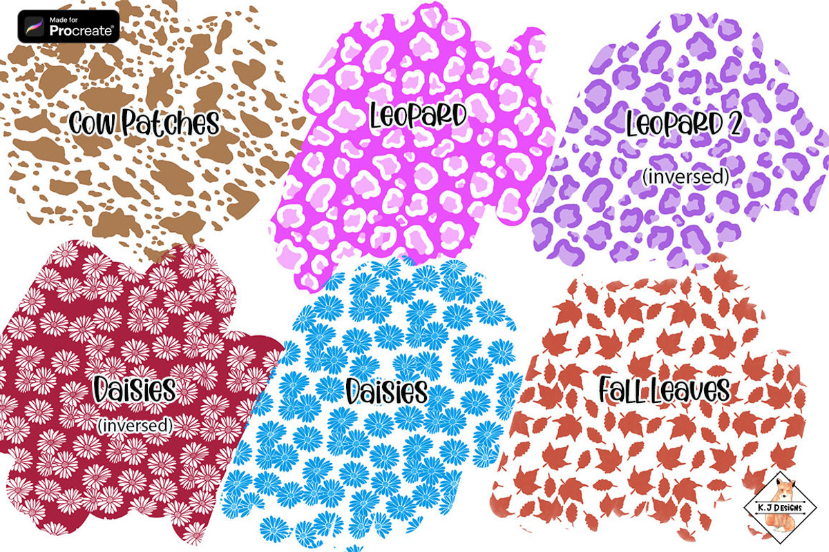 Procreate Pattern Brushes, a Brushes & More by Karen J (Photo 2 of 5)