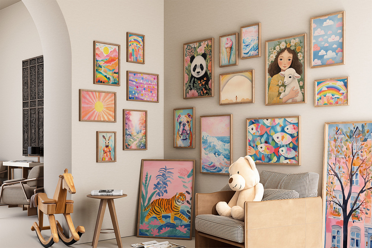 Maximalist Art for Kids Room, a Background Graphic by Essentially Nomadic (Photo 11 of 12)