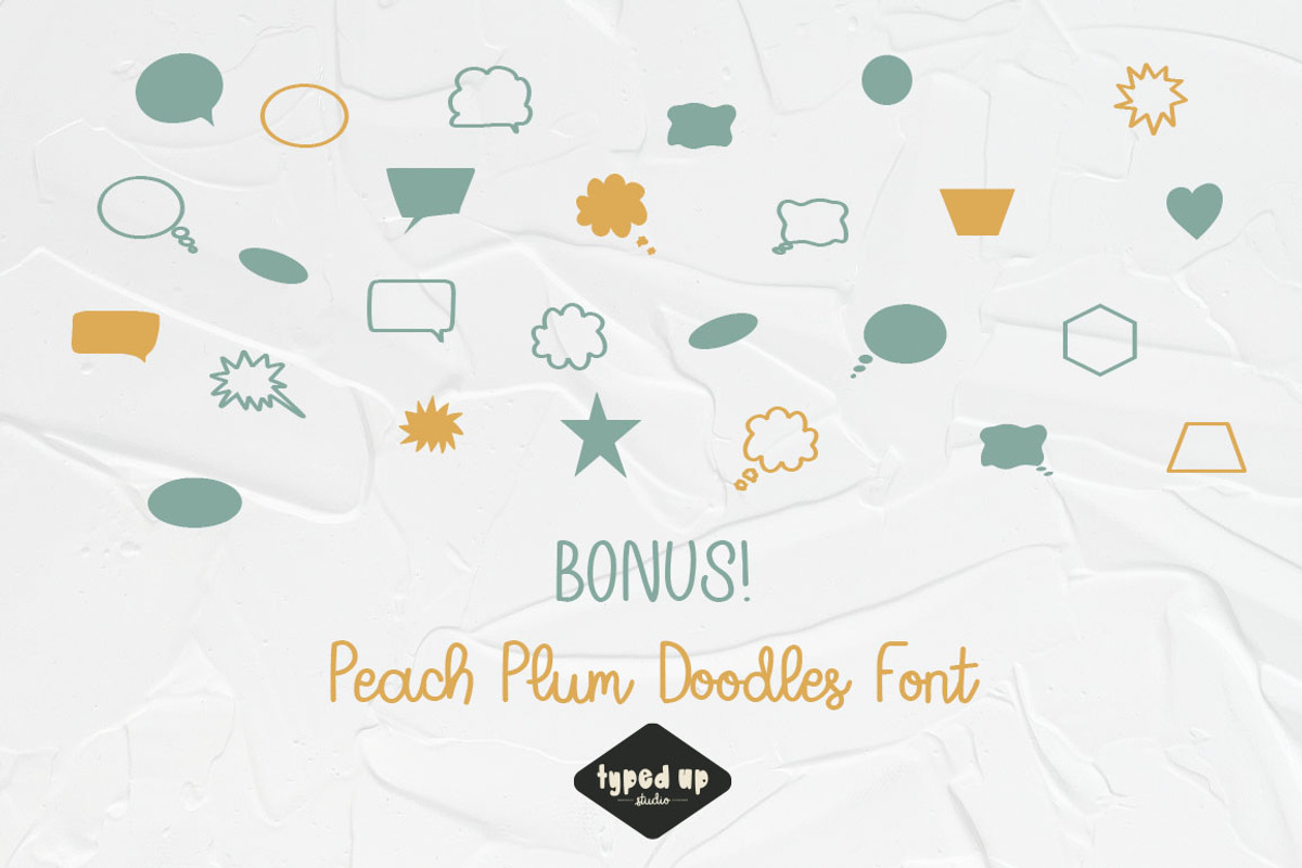 Peach Plum | Handwritten Script Font, a Script Font by Typed Up Studio (Photo 10 of 14)