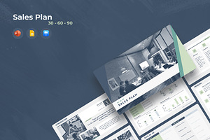 30-60-90 Day Sales Plan Presentation, a Presentation Template by JetzTemplates