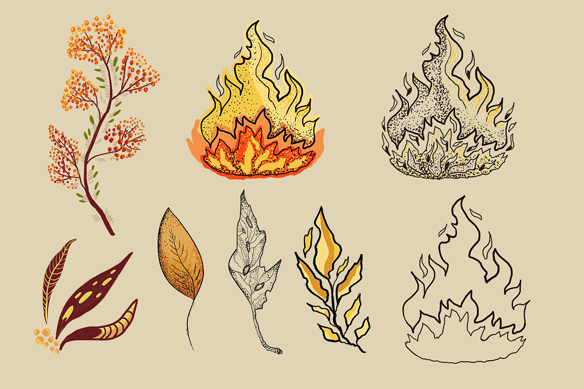 ELEGANT HALLOWEEN SCORPIONS CLIPART, an Illustration by FaliushViktoriaArtist (Photo 5 of 11)