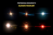 100+ Lens Flare Overlay Effects, an Object Graphic by Mikel Blazgad (Thumbnail 4 of 10)