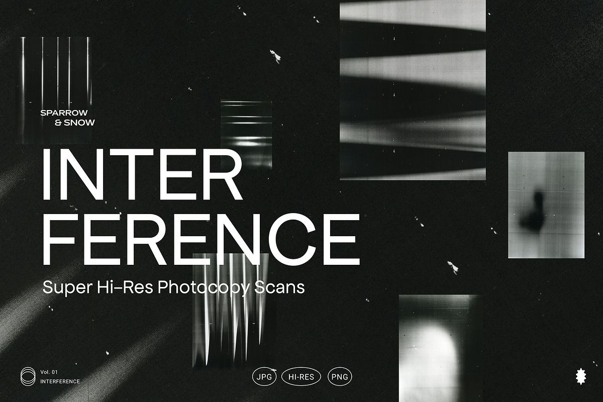 Interference - Hi-Res Photocopy Scan, a Texture Graphic by Sparrow & Snow