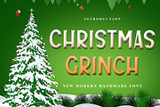 Christmas Grinch, a Script Font by InermediaSTUDIO (Thumbnail 1 of 8)