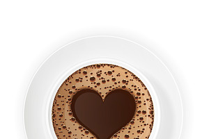 Cup Of Coffee Crema Vector