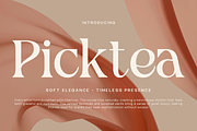 Picktea – Elegant Luxury Serif, a Serif Font by roomspace creative lab (Thumbnail 1 of 12)