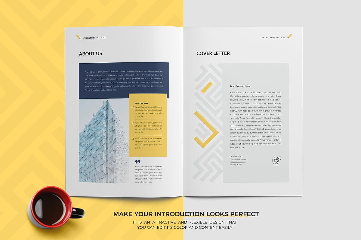Project Proposal Canva | Docx | Ai, a Brochure Template by Template Zone (Photo 3 of 11)