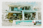 Architecture Sketch Photoshop Action, an Action Add-On by MRI STUDIO (Thumbnail 4 of 17)