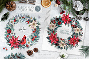 Cardinal Bird Watercolor Christmas, a Decorative Illustration by Inna Sinano (Thumbnail 2 of 10)