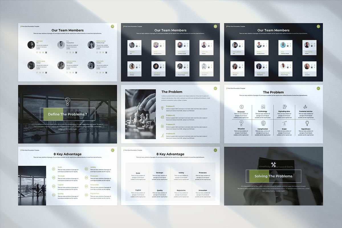 Pitch Deck PowerPoint Template, a Presentation Template by WhiteGraphic (Photo 7 of 16)
