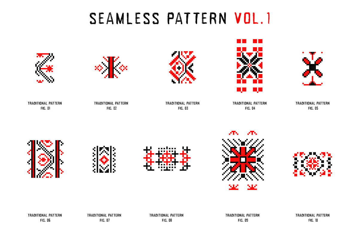 Romanian Folk Pattern Collection, an Object Graphic by Shyeno (Photo 5 of 19)