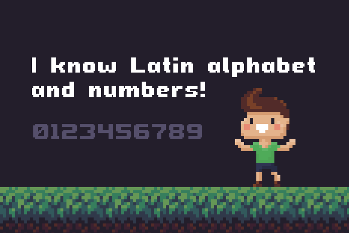 Chubby Choo - Pixel Art Font preview 3