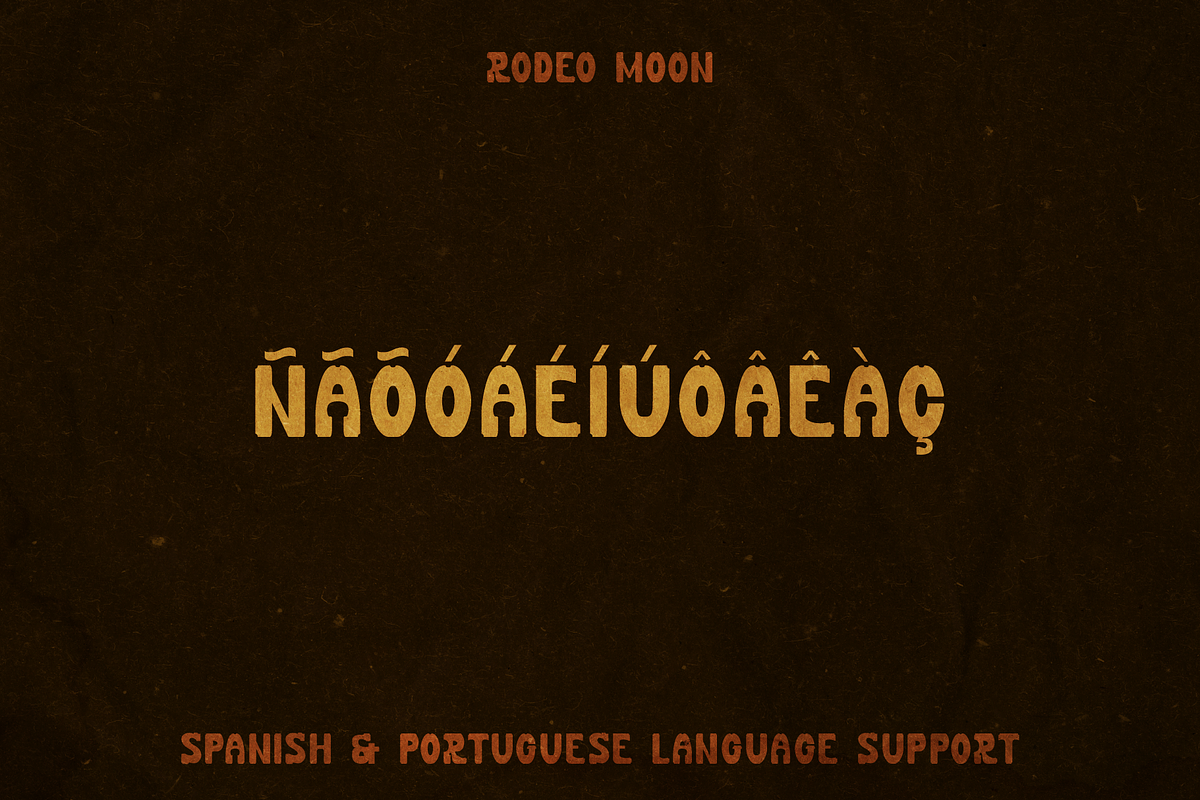 Rodeo Moon A Western Slab Serif Font, a Slab Serif Font by Lucky Bee Creative Studio (Photo 6 of 8)