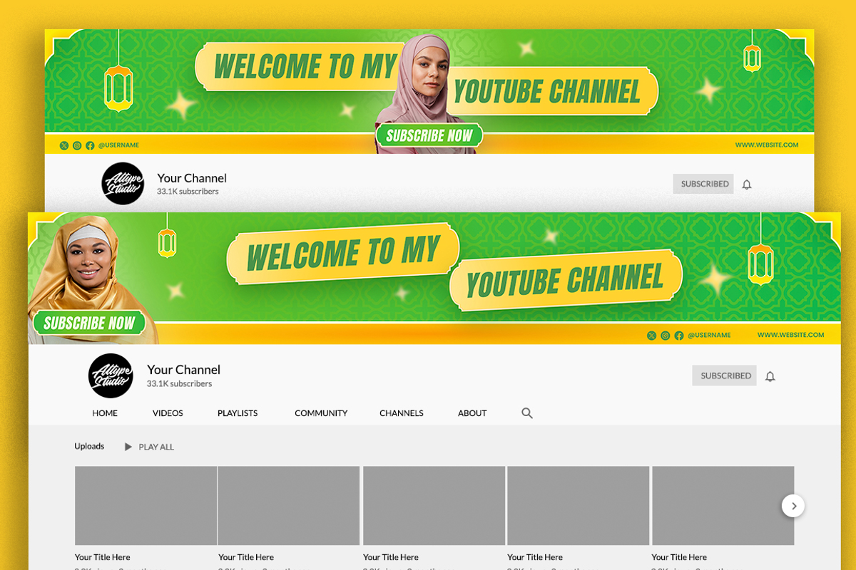 Ramadan Fashion Youtube & Canva, a Social Media Template by Lettha-Studio (Photo 2 of 5)