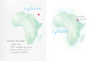 Watercolor Map of Africa, a Graphic by Beloved Paper (Thumbnail 3 of 6)