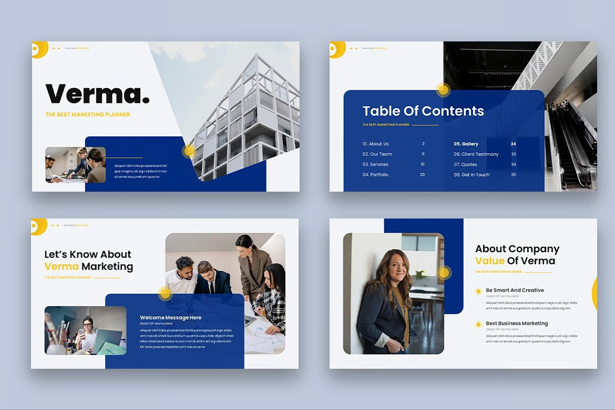 Verma - Marketing Keynote Templates, a Presentation Template by Fit-tee (Photo 2 of 6)
